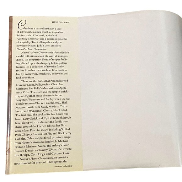 Naomi's Home Companion Hardcover Judd Southern Cooking Recipes Country Humor Vtg - Picture 3 of 11